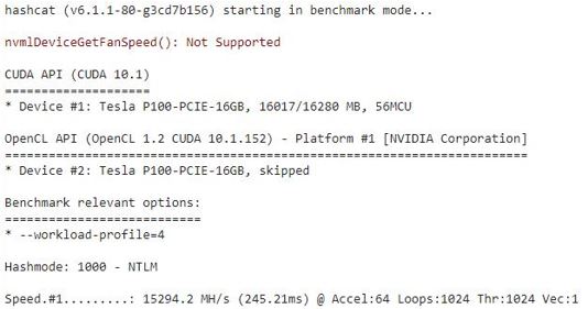 P100 Benchmark Test